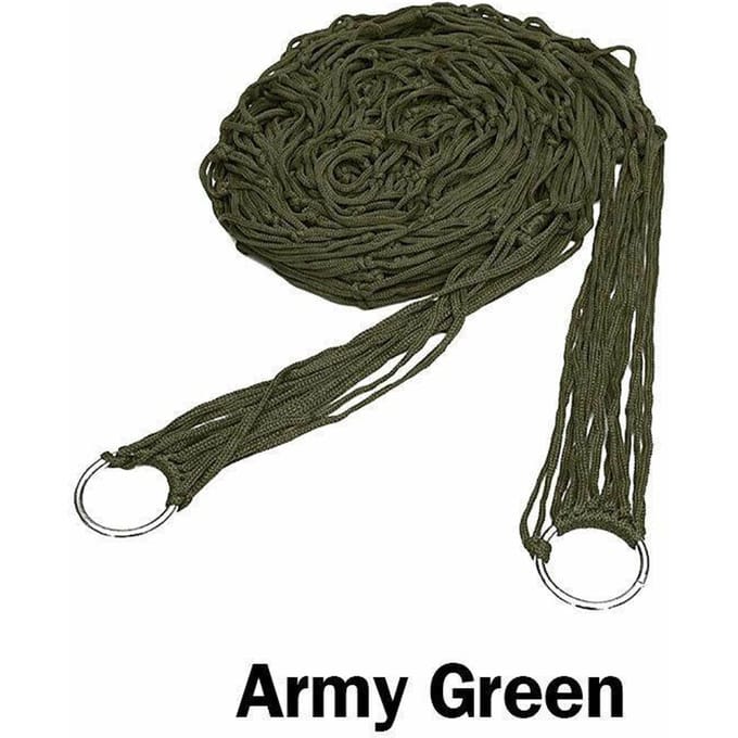 Strandhangmat Draagbare hangmat Mesh Net Touw Buiten Kamperen Tuin Schommel Hangend bed
