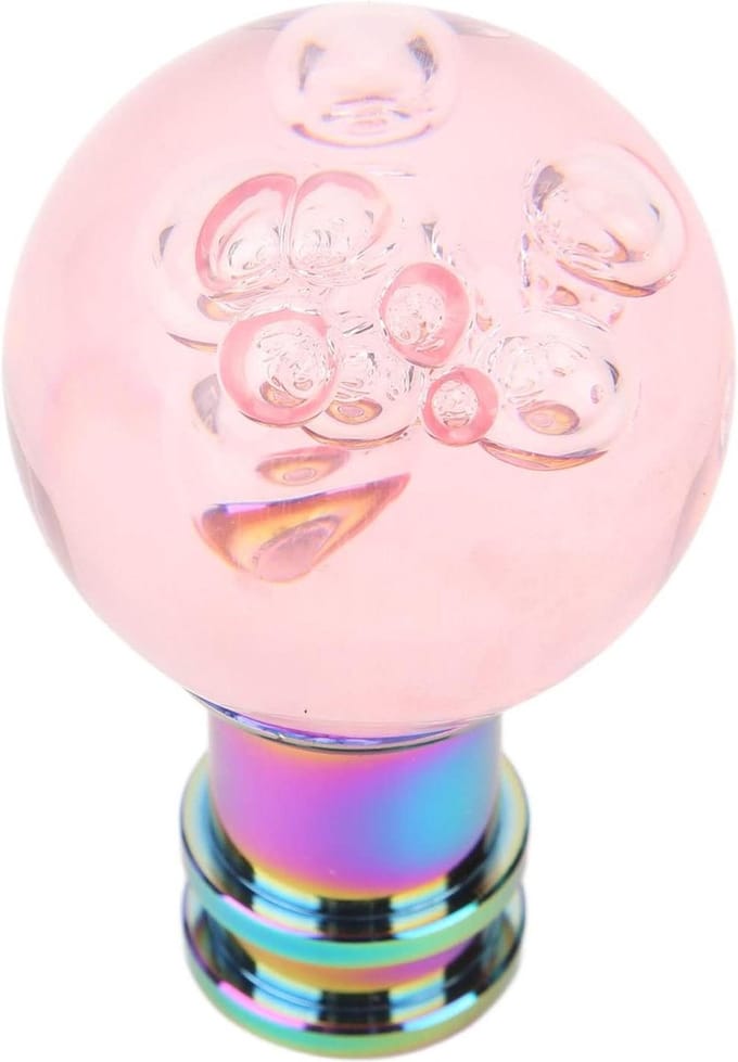 Versnellingspook voor auto - universeel acryl reserveonderdeel met roze - kopen online .