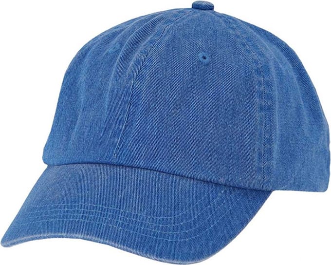 Petje Washed Denim Blauw