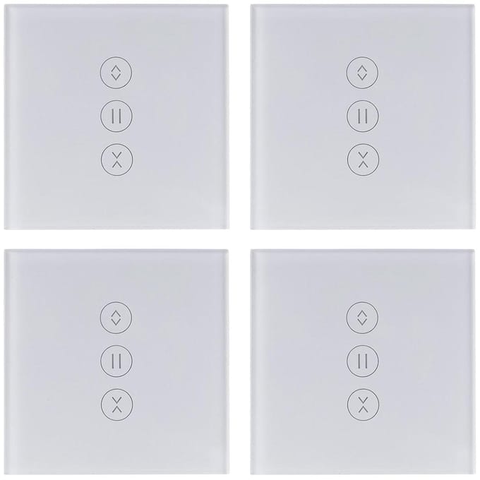 Slimme Gordijnschakelaar - Gordijn Controller - Huis Automatisering - Spraak & Afstandsbediening - 8.5 x 8.5 x 3.5 cm - Wit