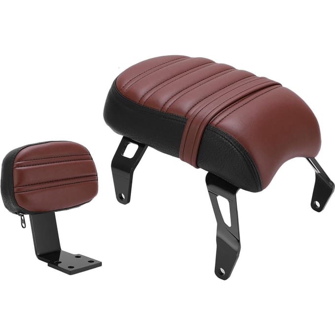 Kit de siège passager arrière avec dossier de remplacement pour Indian Scout Bobber 2018-2023 marron