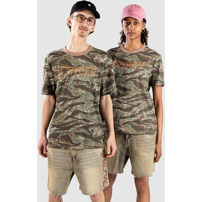Deus Ex Machina Joyride Ringer T-Shirt camouflage