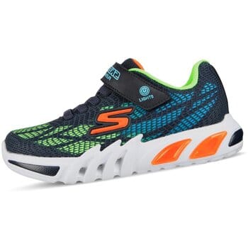 Skechers Flex-Glow Elite - Vorlo Jongens Sneakers - Donkerblauw/Multicolour - Maat 29