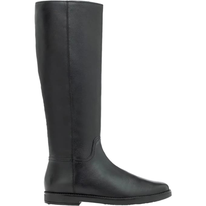Leren platte laarzen voor dames Ryłko Olena Slim-fit