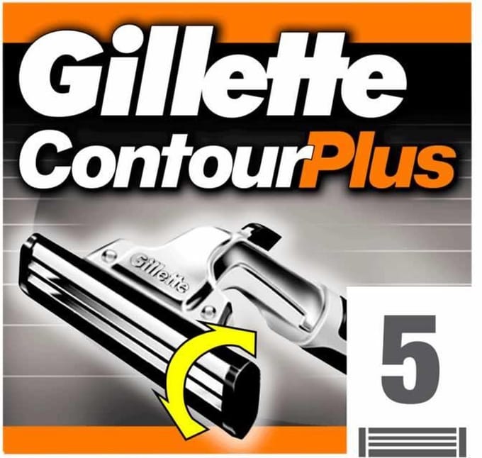 Gillette Contour Plus Scheermesjes 5-Pack - Vervangende Mesjes