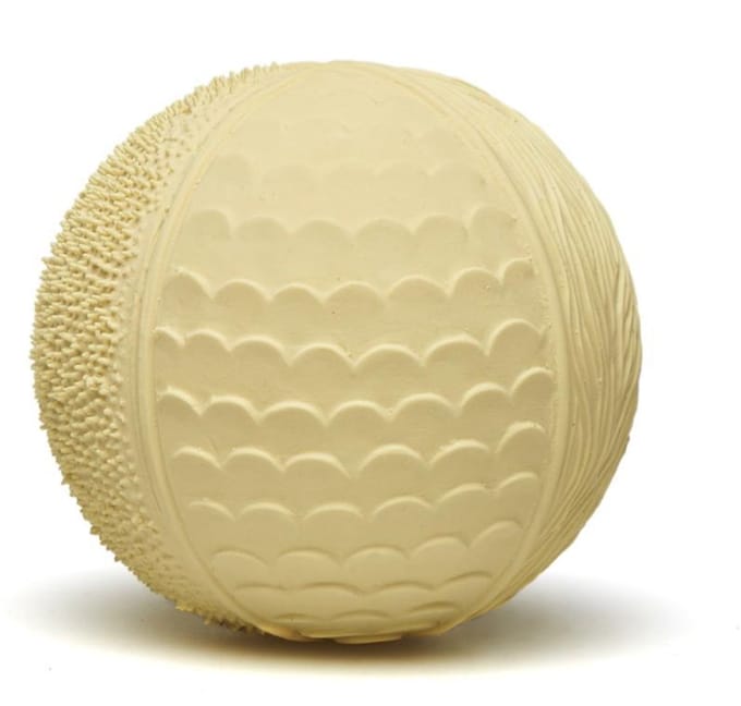 Lanco sensory rubberen bijtspeeltje - Bal - geel
