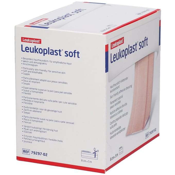 Leukoplast® Soft 8 cm x 5 m 1 Pleister