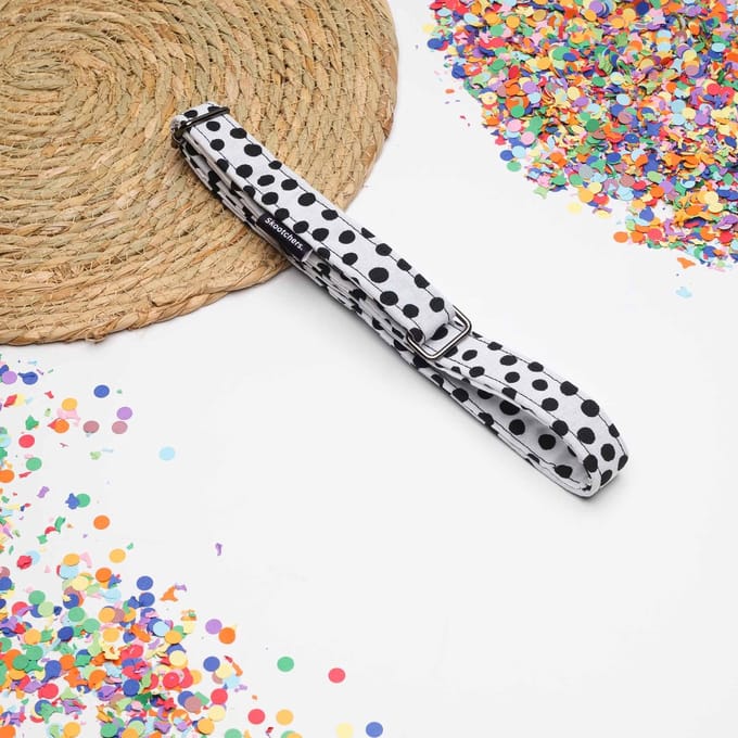Honden wurgriem White Dots maat S