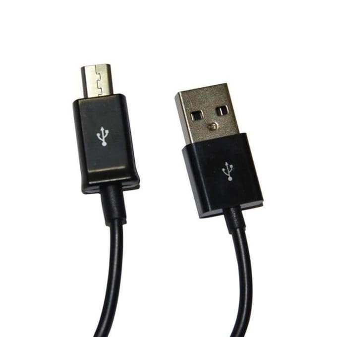 Zwart 1 st. Micro USB-kabel Oplaadkabel Smartphones 1m voor Samsung Galaxy S3 S4 HTC WFR