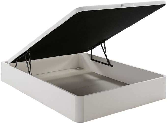 Vente-unique Set 160 x 200 cm wit kofferbed + pocketveringmatras dikte 19 cm - DAYNI van YSMÉE