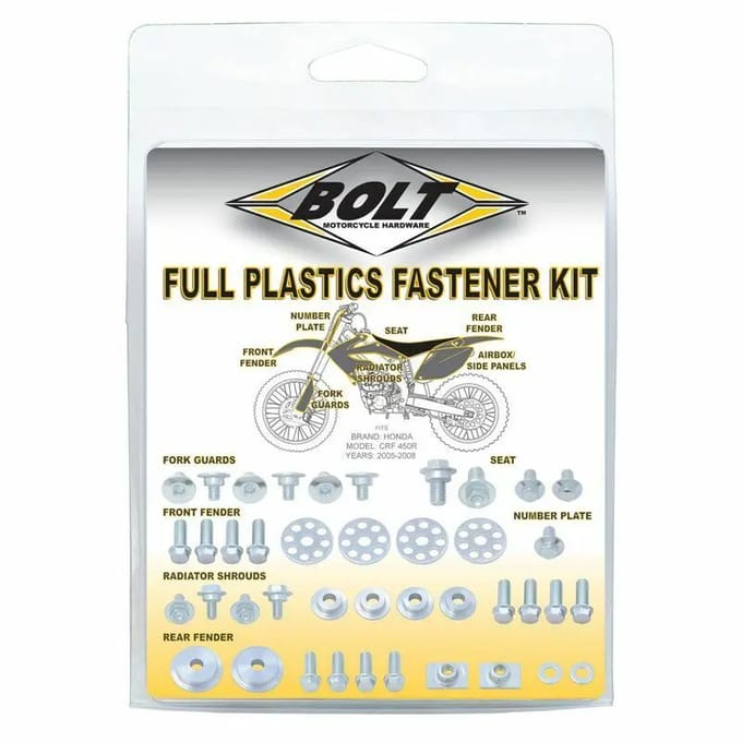 Kit van schroeven motor kunststof RVS Bolt Honda CRF 250/450R/X