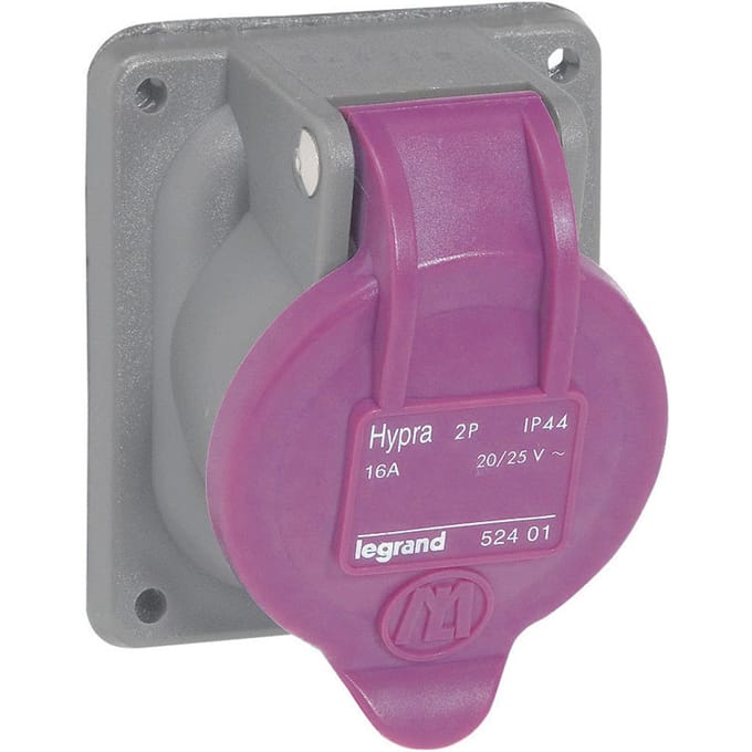 Legrand Hypra inbouwstopcontact 24V 32A 2P IP44 - 052501