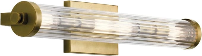 Kichler LED Wandlamp Azores | 4X E14 Max 40W | IP44 | Natural Brass