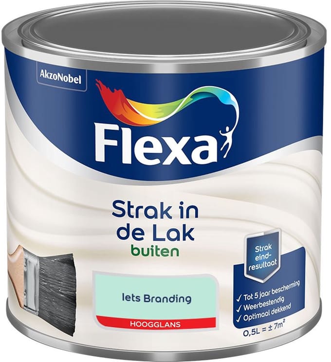 Flexa - Strak In De Lak Buitenlak Hoogglans - Iets Branding - Mengverf - 500 Ml