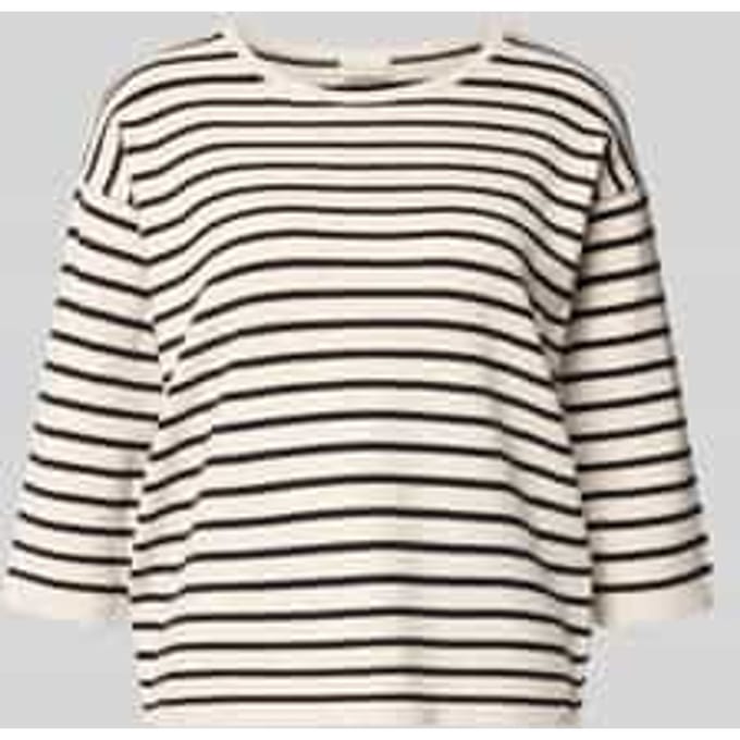 Gebreide pullover met 3/4-mouwen