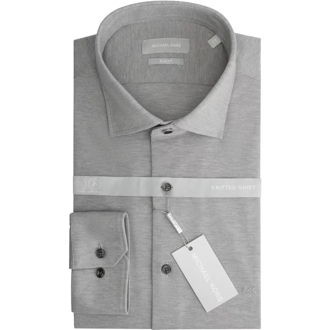 Slim fit piqué shirt Michael Kors Solid