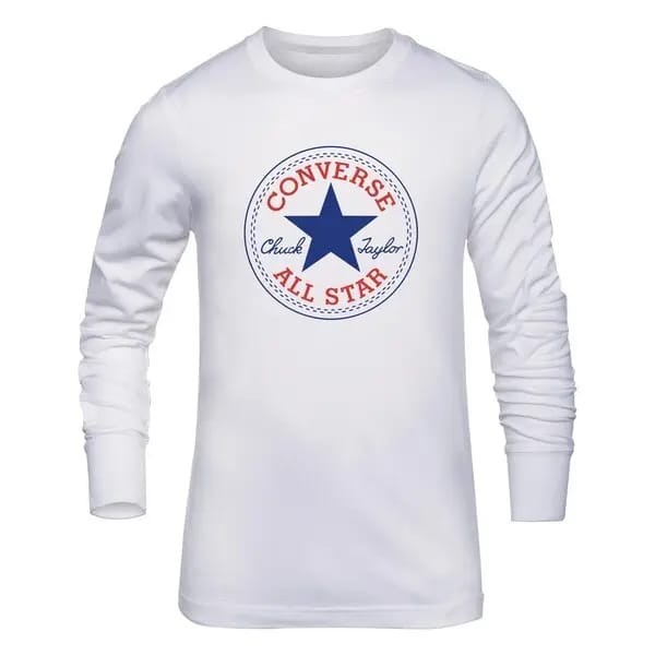 Kinder-T-shirt met lange mouwen Converse Chuck Patch