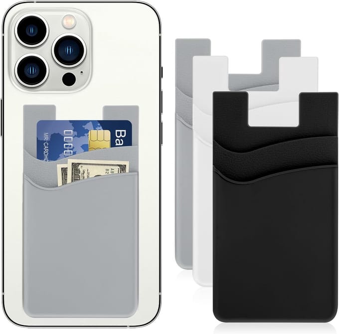 Kaarthouder voor Telefoon - Stick On Telefoon Portemonnee voor Elke Smartphone