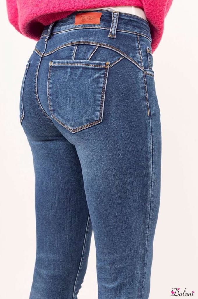 Broek Toxik3 normale taille push-up skinny jeans L21164-1
