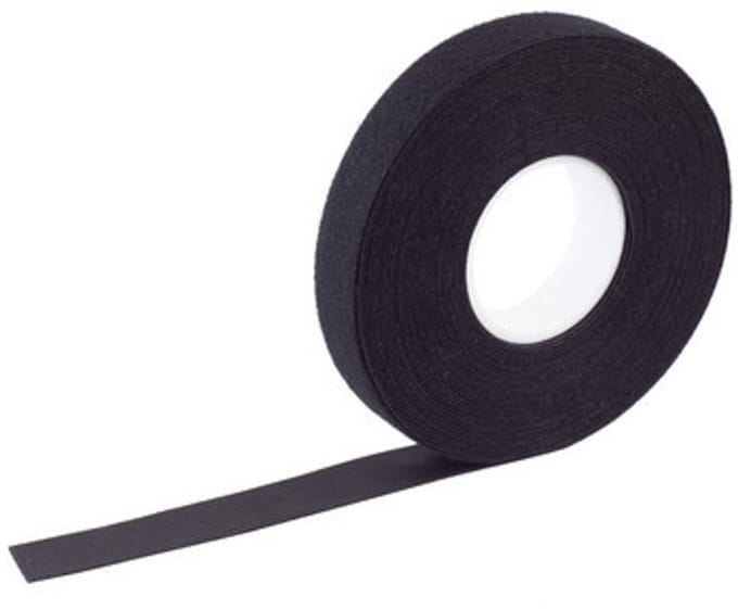 PRO Klettband, 16mm, schwarz, 10m