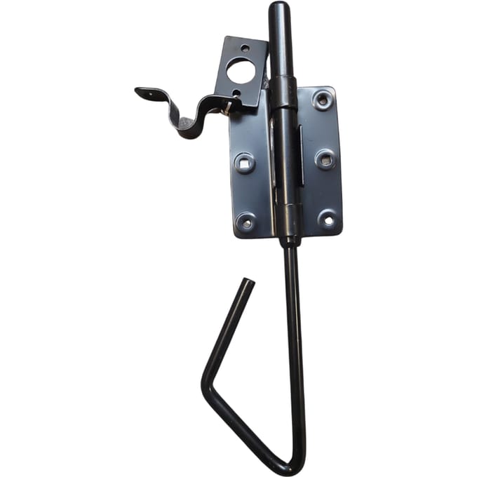 Staartgrendel zwart 25 cm | licht verzinkt