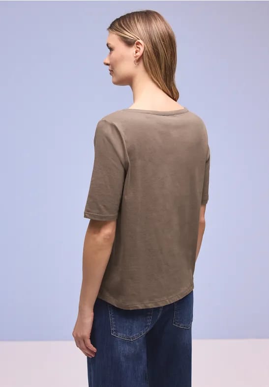 Shirt met boothals