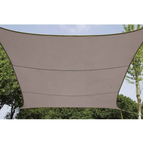 Perel Schaduwdoek, waterafstotend, 5 x 5 m, 160 g/m², polyester, vierkant, taupe