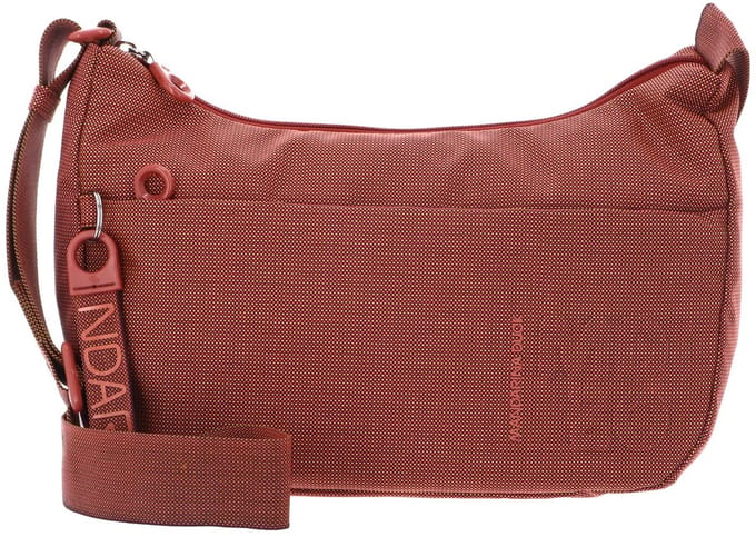 MANDARINA DUCK schoudertas MD20 Hobo Bag Pecan Nut lichtrood