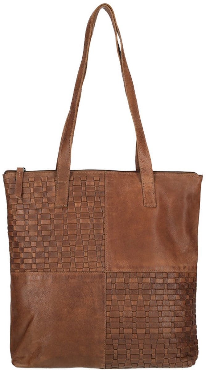 Enrico Benetti Sicily Leren Shopper - Cognac