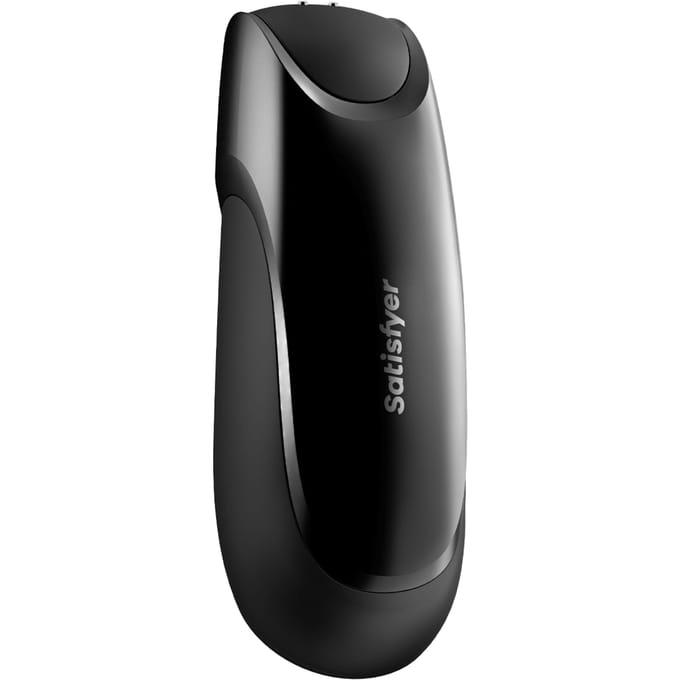 Satisfyer, Bluetooth masturbator, Men Vibration+, 14 cm, met app-bediening, gemaakt van siliconen