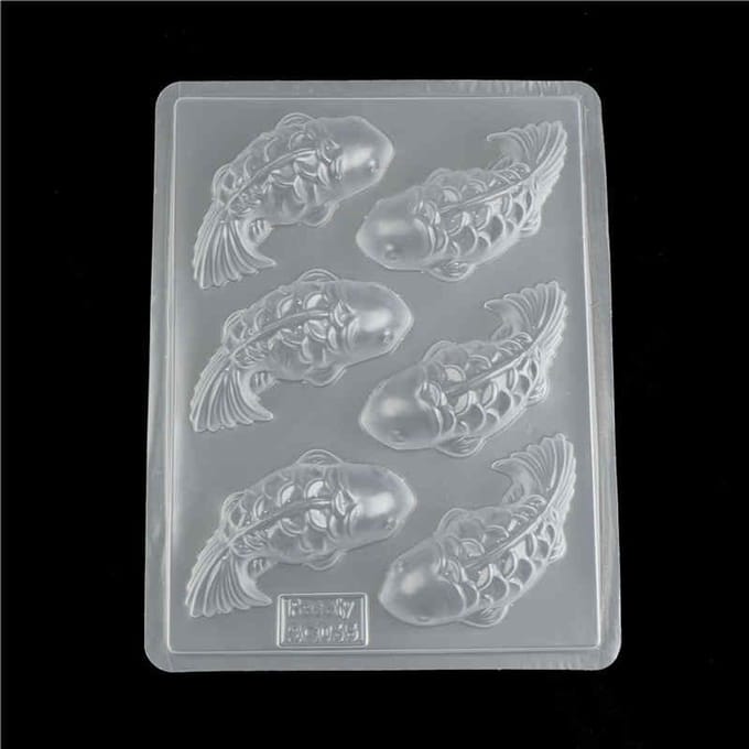 Moule à chocolat pour gâteau de poisson à la carpe 3D, pour gelée, Sugarcraft, gâteau de riz, outils de cuisson gray
