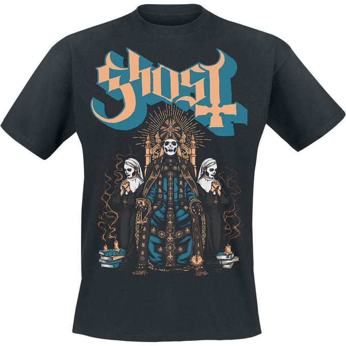 Ghost T-shirt - Throne - M tot XXL - zwart