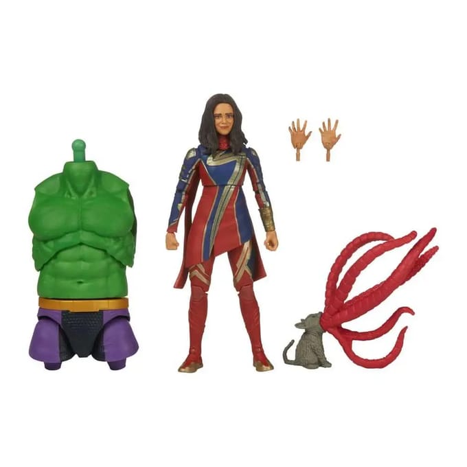 Hasbro Ms. Marvel - The Marvels Marvel Legends (BAF: Totally Awesome Hulk) 15 cm Actiefiguur - Multicolours