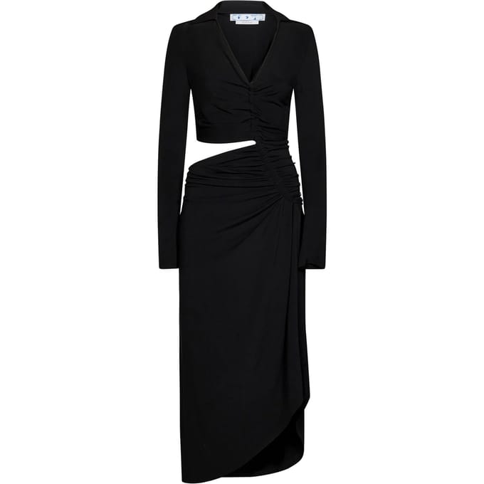 OFF-WHITE Cut-Out Midi-jurk