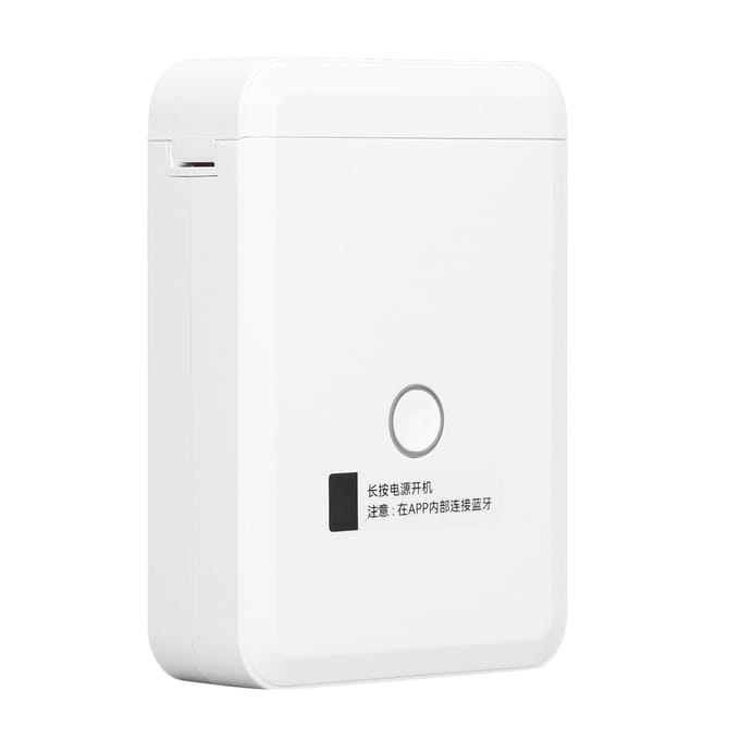 Thermische Labelprinter Bluetooth Handheld Draagbare Labelmaker Machine voor Thuis School Kantoor white