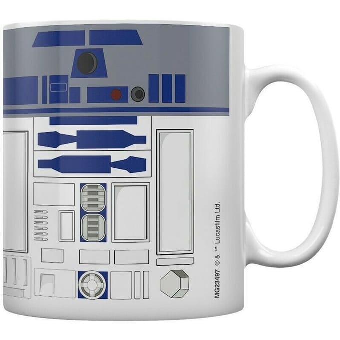 Star Wars R2-D2 mok (Wit/blauw/grijs)