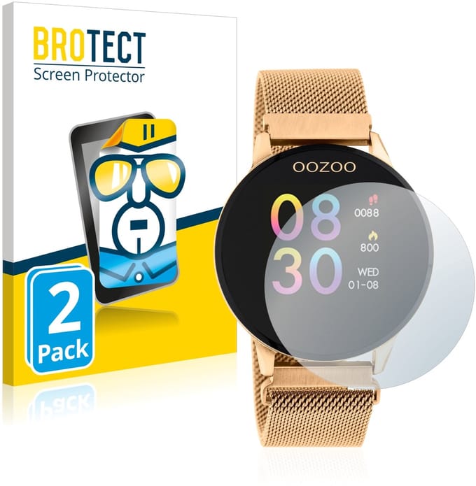BROTECT - Screenprotector voor Oozoo Q00117 - Folie Beschermfolie transparant 2 Stuks