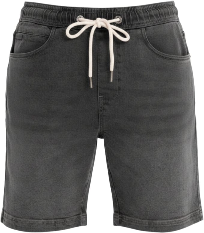 OMBRE Korte Broek - Regular Fit - Katoen - Effen Grijs S