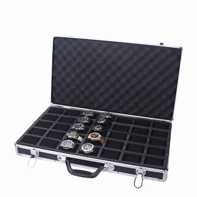 Horloge Opberg Koffer - 35 Vakjes - Opbergbox