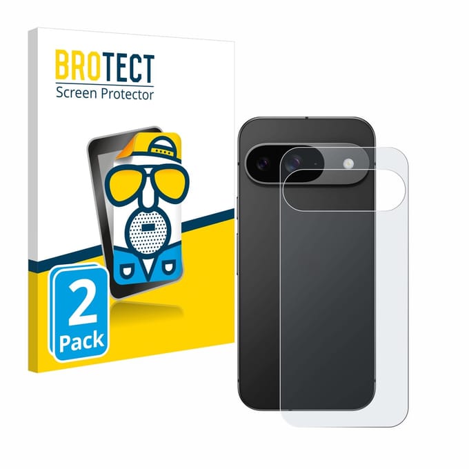 BROTECT - Screenprotector voor Google Pixel 9 (Achterkant) - Folie Beschermfolie matte 2 Stuks