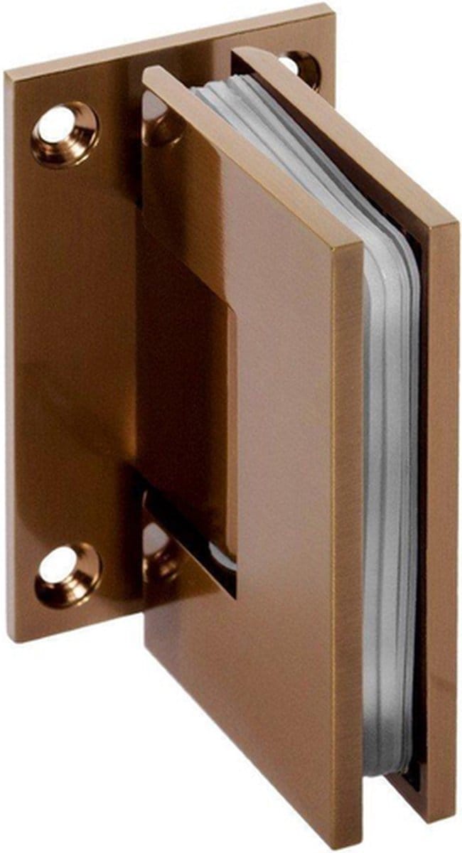 Saniclass Create Douchedeur - 90x200cm - profielloos - antikalk - 8mm veiligheidsglas - koper