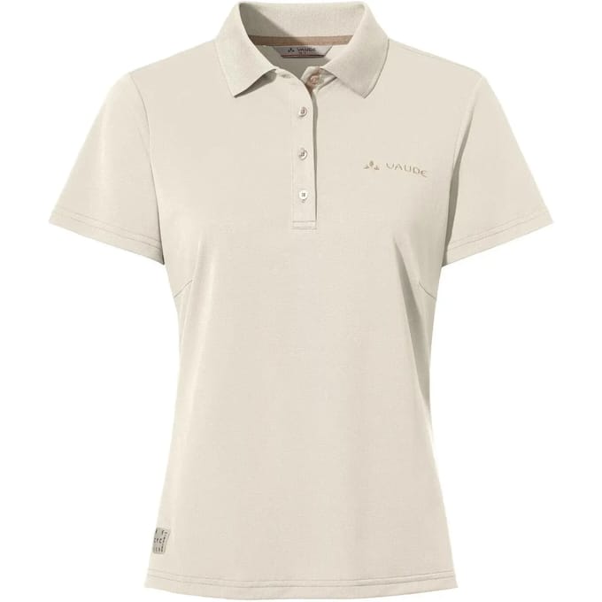Vaude Essential Korte Mouw Poloshirt Beige 36 Vrouw