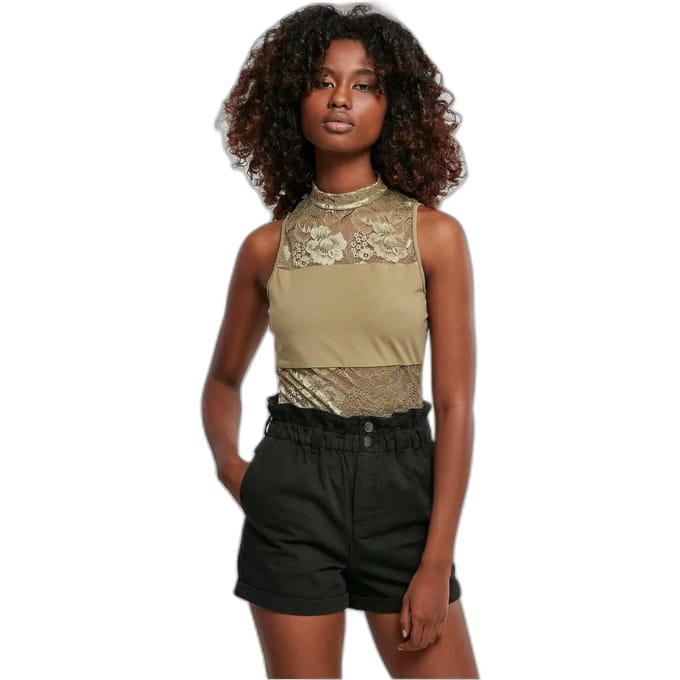 Urban Classics - Laces Bodysuit - S - Groen