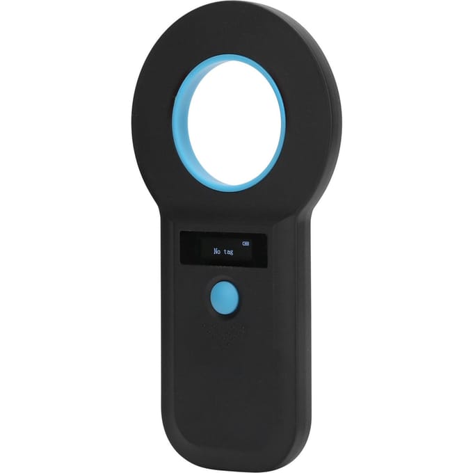 Dierentag Scanner Draagbare OLED Hond Kat Label Lezer 134.2kHz W90B EMID FDXB zwart