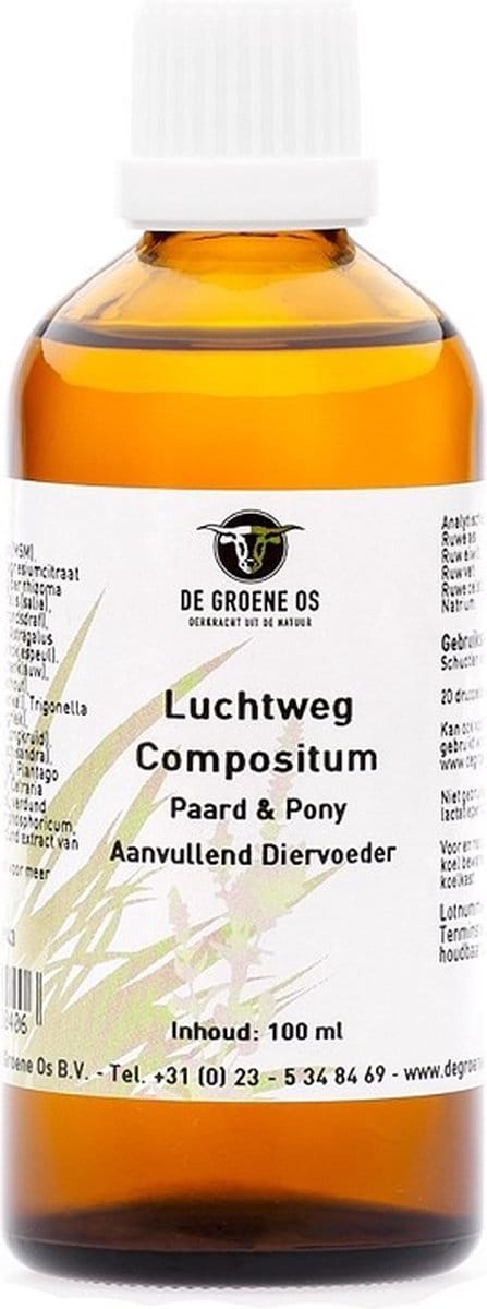 Groene Os - Weerstand- en herstelmiddel Luchtweg Compositum Paard