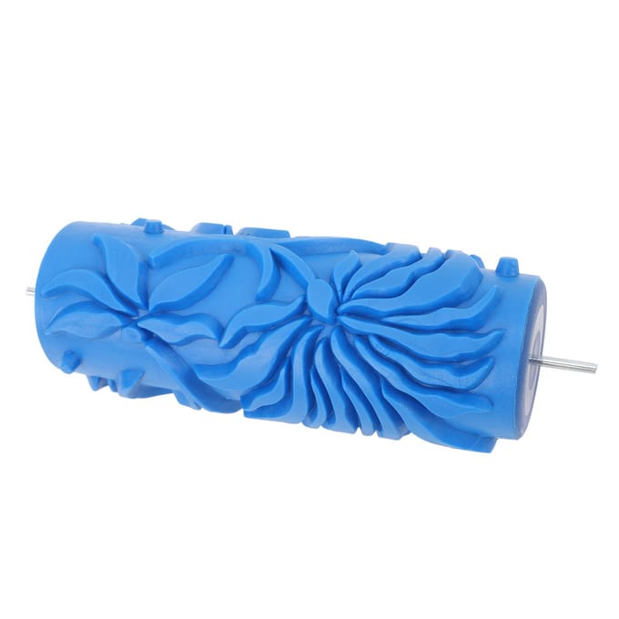 5in Patroon Verfroller Muurdecoratie Rubber Herbruikbaar Multifunctioneel Decoratief Textuurroller blue