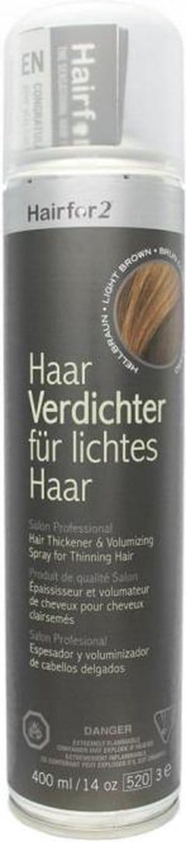 Hairfor2 Colorspray 400 ml - Lichtbruin