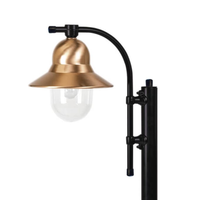 K.S. Verlichting Lantaarnpaal Toscane 1-lamp 150 cm, zwart