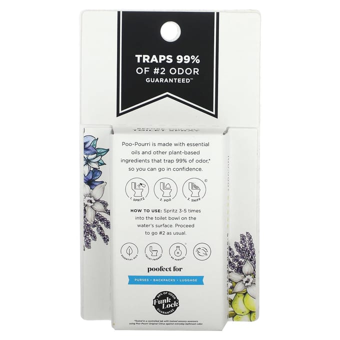 Poo-Pourri, Portable Before-You-Go® Toilet Spray, Affordable Set, 3 Sprays, 10 mL (0.34 Fl Oz) Each