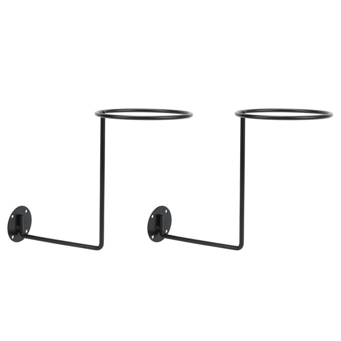 2 stuks Motorhelmhouder Wandgemonteerd Helm Displayrek voor voor Jassen Jassen Hoeden Dansen black